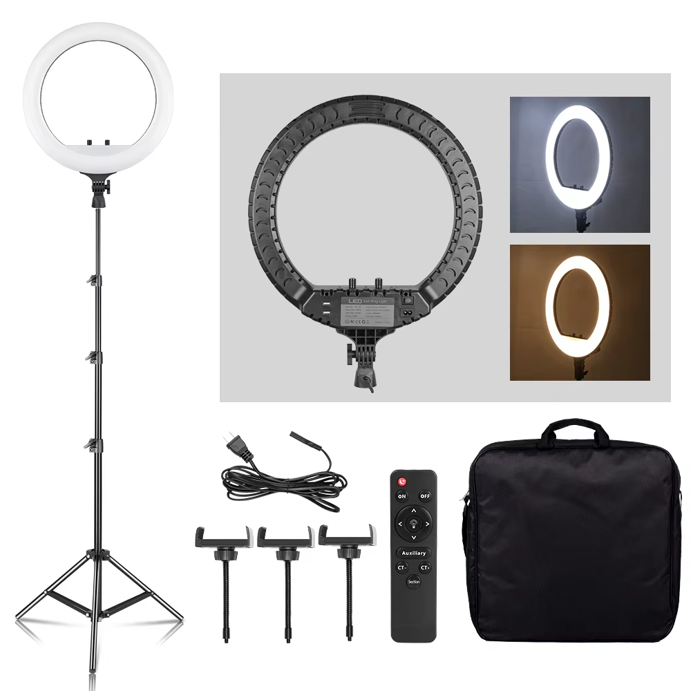 Photography Lighting Circle - Anneau lumineux LED SH 18 pouces