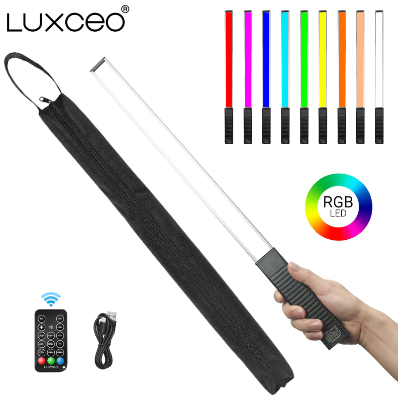 Torjim Rgb Photography Video Lighting - LUXCEO Q508A Tube vidéo RGB portatif