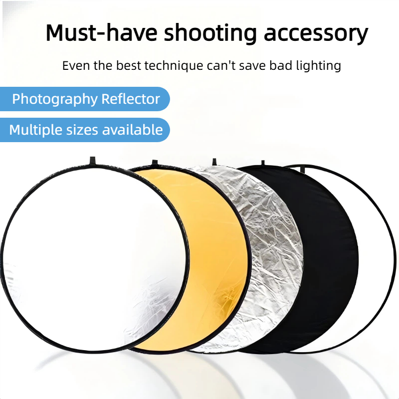 Photography Lighting Portrait - Réflecteur double face or et argent