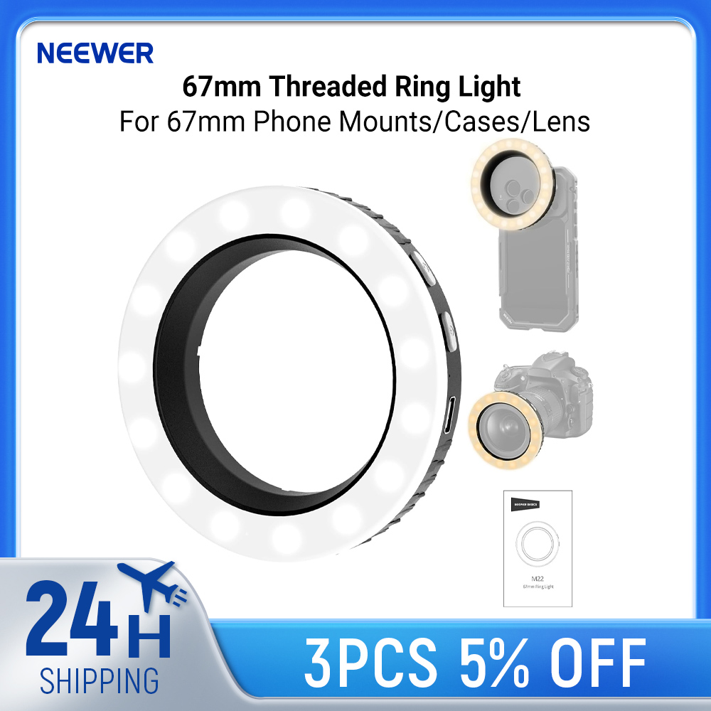 Photography Lighting Circle - Anneau lumineux NEEWER Basics 67 mm