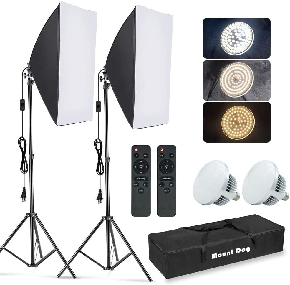 Photography Lighting Portrait - Kit d'éclairage pour photographie avec boîte