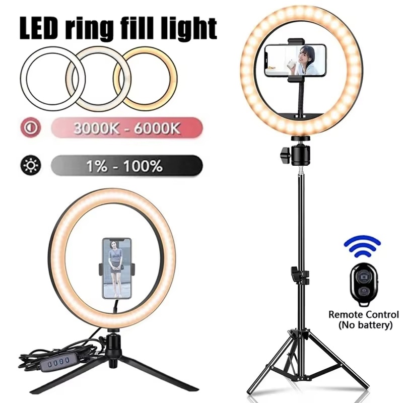Photography Lighting Circle - Anneau d'éclairage LED pour Selfie, lampe