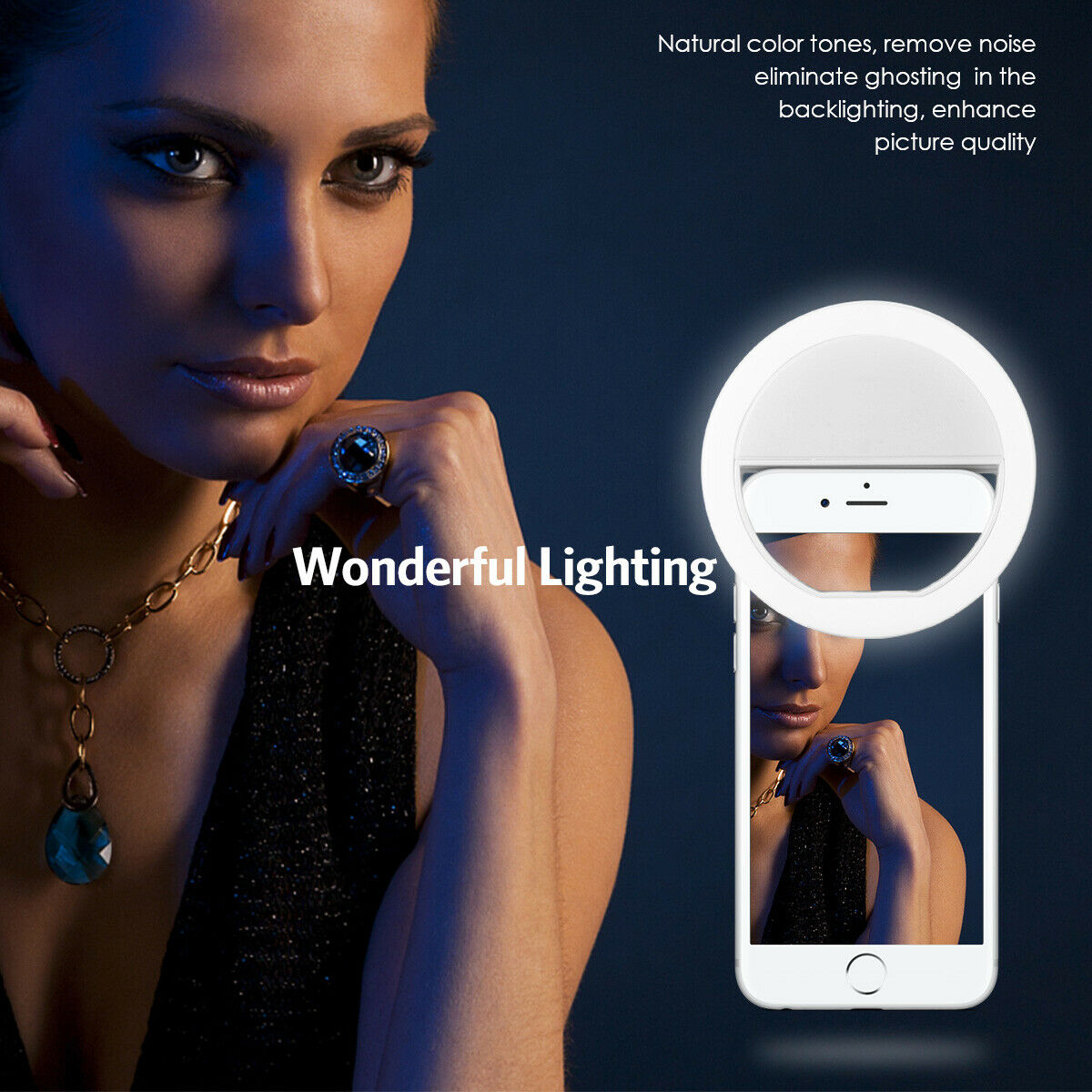 Stand Lighting Photography - Anneau lumineux LED pour selfie avec