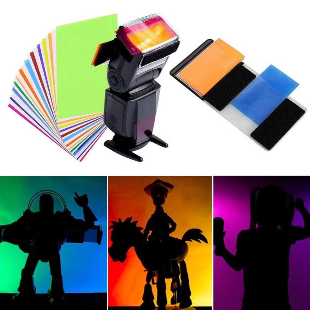 Photography Lighting Portrait - Kit de 12 Gels de Flash