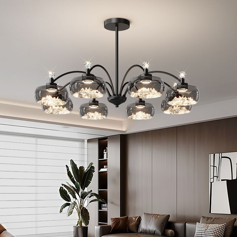 Photography Lighting For Food - Lustre Led en verre moderne pour