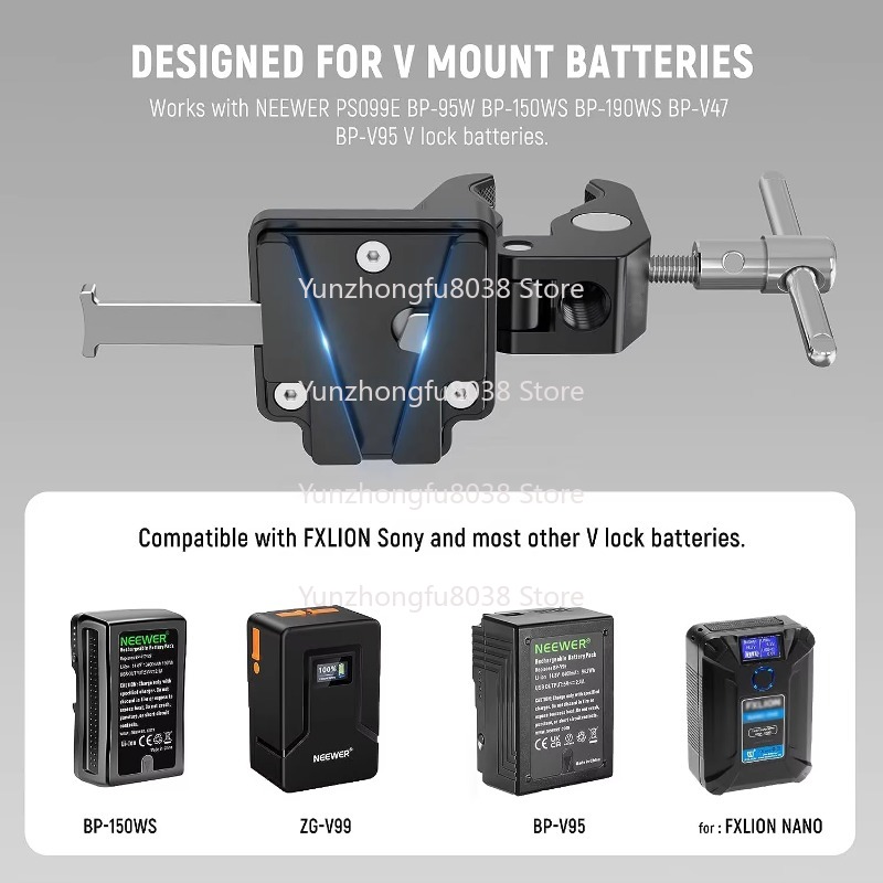 Verrou QR à bande passante SC- - V Mount Battery avis et prix
