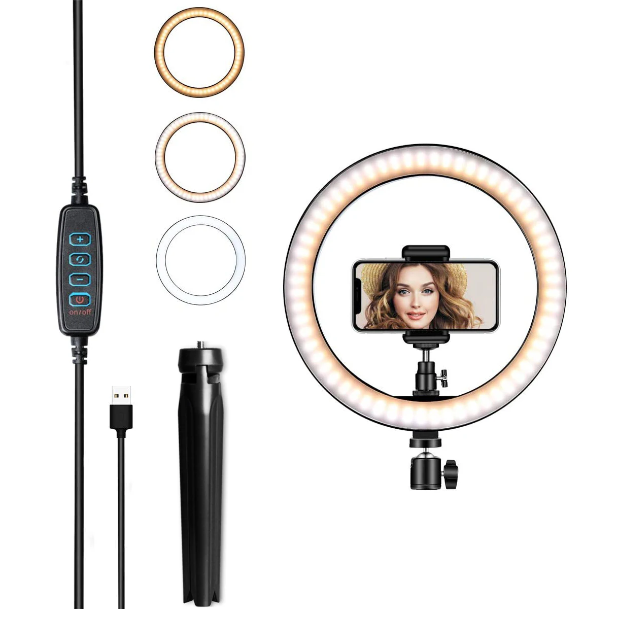 Anneau lumineux LED 10 