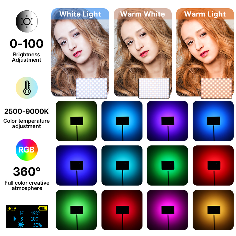 Ulanzi LT003 15W RGB lumière v - Torjim Rgb Photography Video Lighting avis et prix