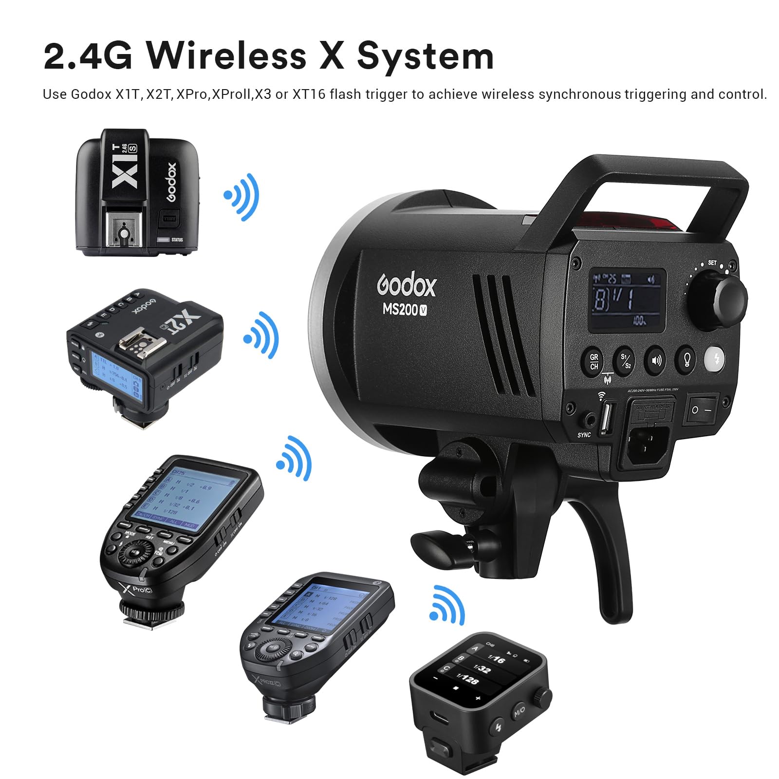 Godox MS200V Studio lumière st - Photography Lighting Portrait avis et prix