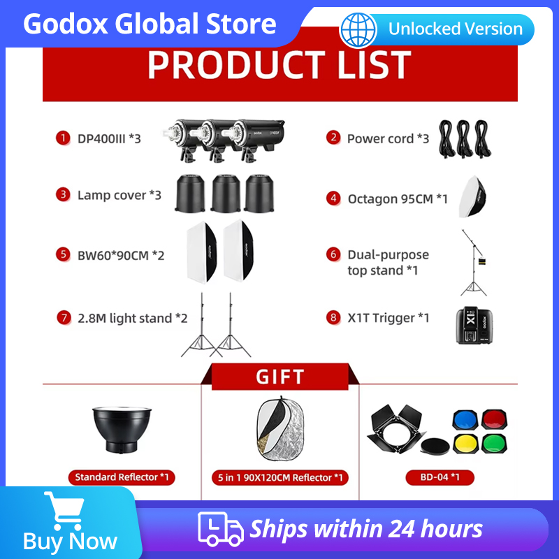 1200W Godox DP400III DP400III- - Photography Lighting Kit Godox avis et prix