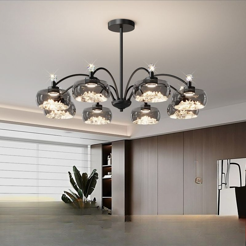 Lustre Led en verre moderne po - Photography Lighting For Food avis et prix
