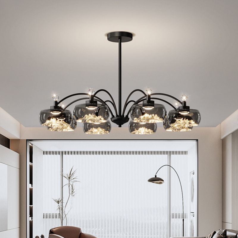 Lustre Led en verre moderne po - Photography Lighting For Food avis et prix