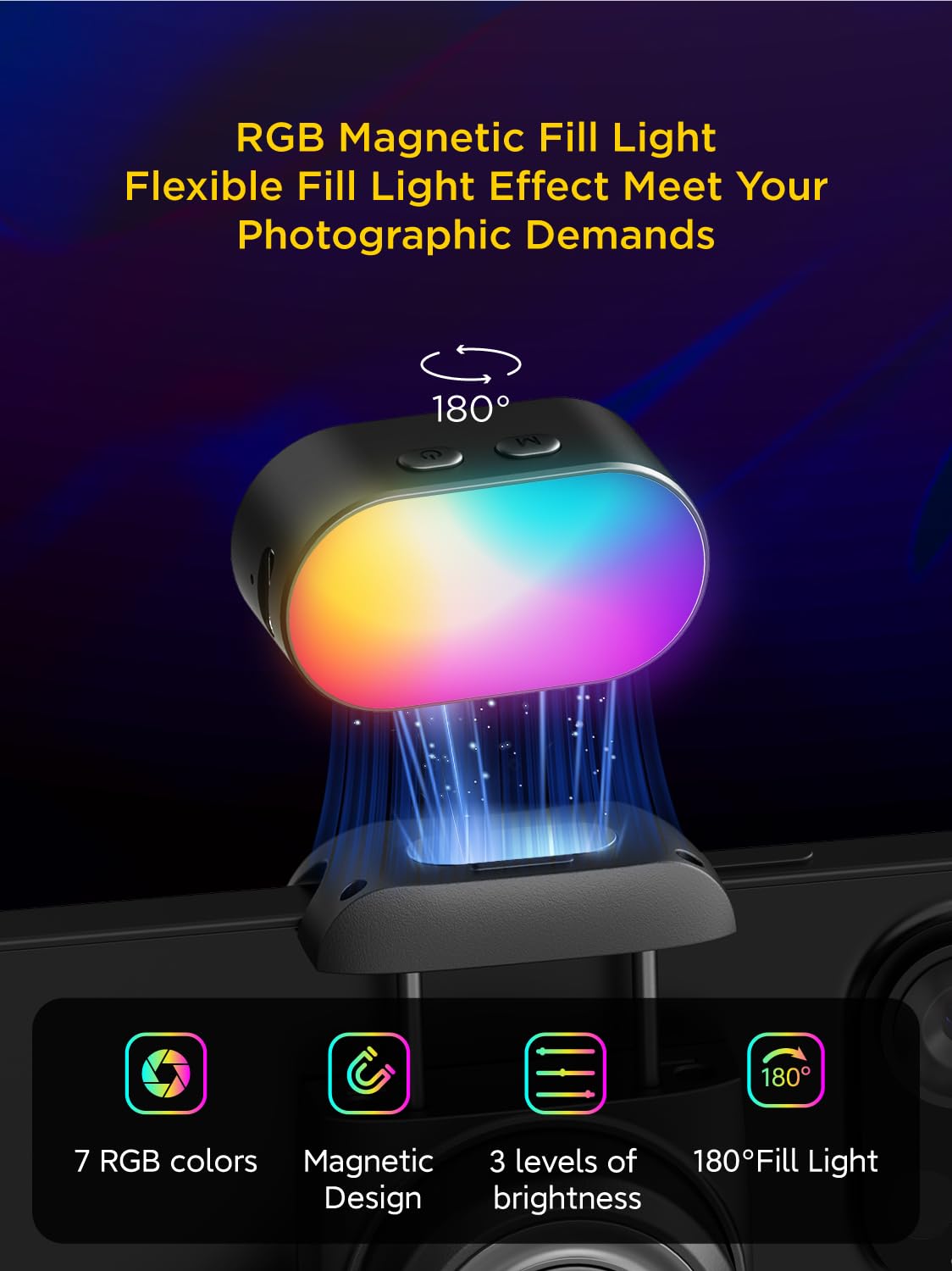 AOCHUAN-Lumière de remplissage - Torjim Rgb Photography Video Lighting avis et prix
